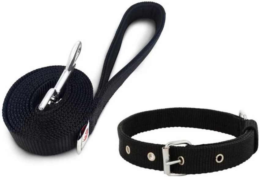 Cotton collar with leash